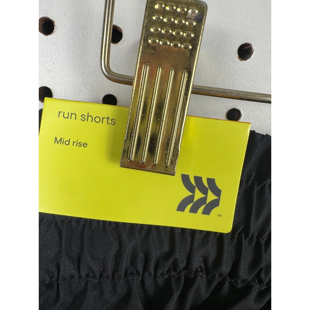 All in Motion Womens Black Run Shorts Mid Rise Recycled Fabric Small NWT - Picture 3 of 6